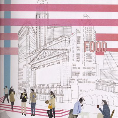 ニューヨークの街のフードストア