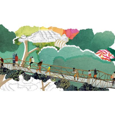 公園の吊り橋