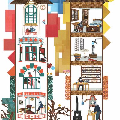 ５階建ての建物の各階