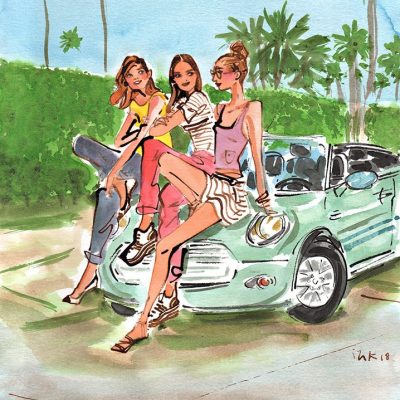 illustration-izak-voiture-girls