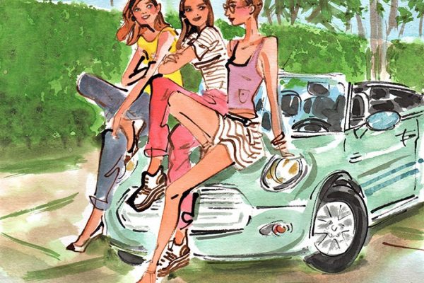 illustration-izak-voiture-girls