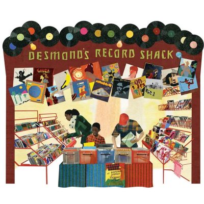 露店のレコードショップ