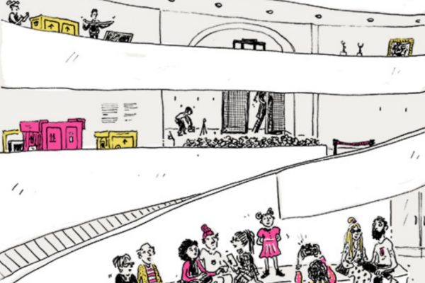 グッゲンハイム美術館の館内