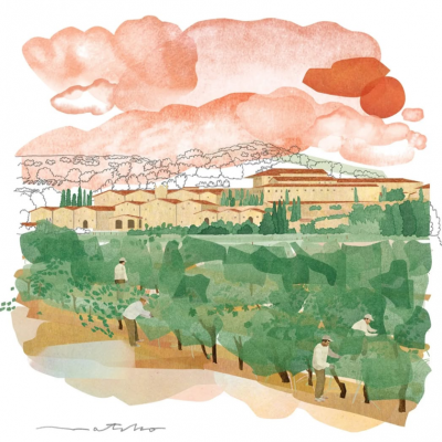 スペインのリオハにあるワイナリーで働く人々