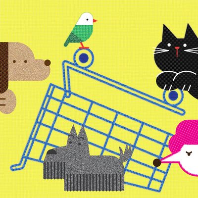 動物愛護がテーマの犬猫たちのキャラクター