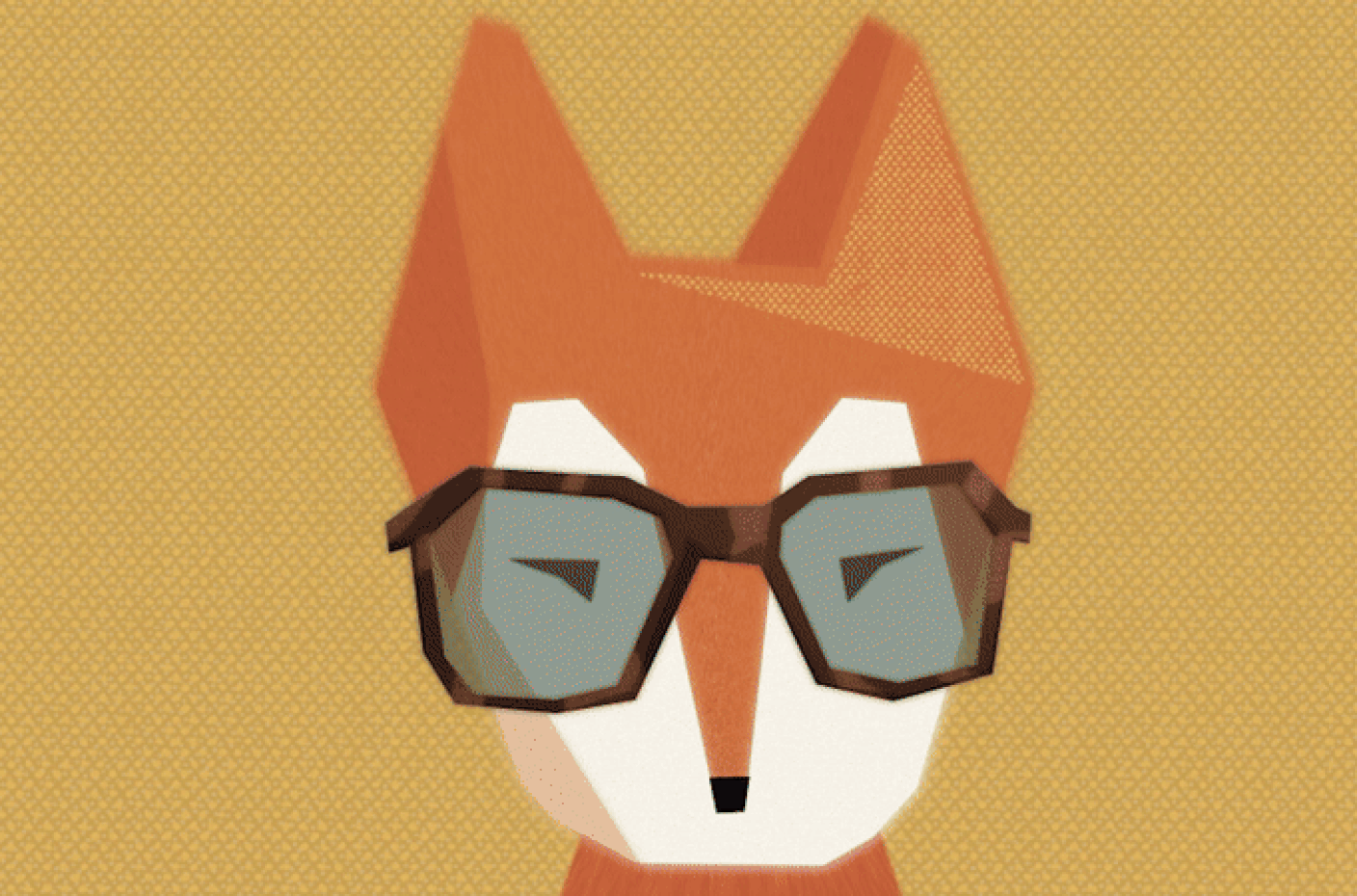 色々なデザインのメガネをかけた動物キャラクター