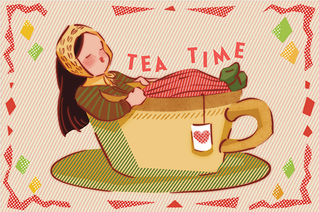 愛情と繋がりがテーマのポストカード