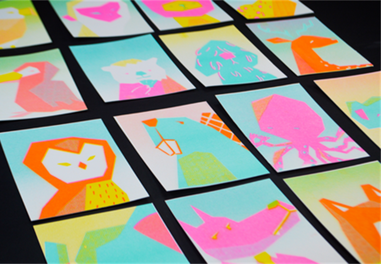 MBTIをポップなデザインの動物キャラクター