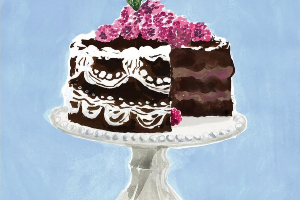 ガトーショコラのホールケーキ