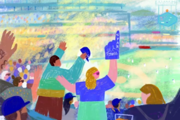 ドジャースの野球観戦