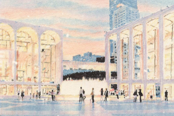 繊細なタッチで描く リンカーンセンター