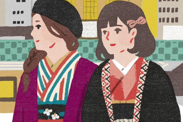 着物を着た二人組の女性