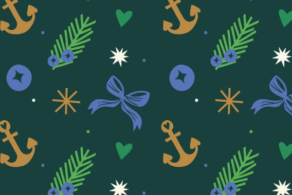 緑色のクリスマスのデザインとパターン