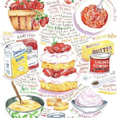 いちご盛りだくさんのショートケーキ