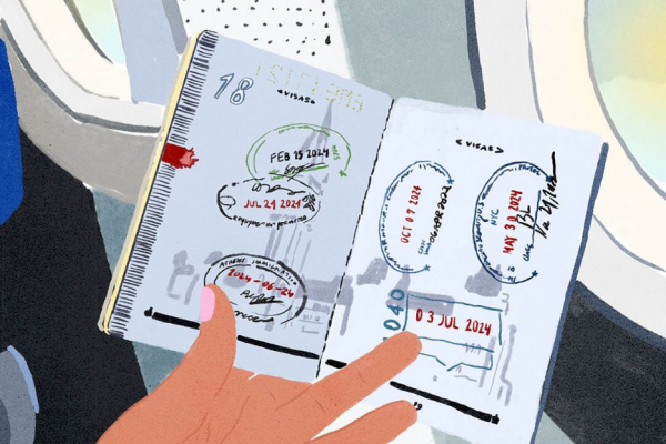旅の記録があるパスポート