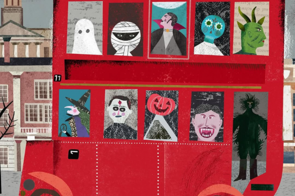 モンスターたちが乗っているバス