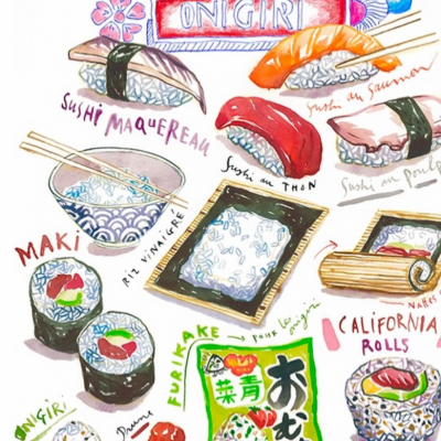 寿司と手巻き寿司とカリフォルニアロール