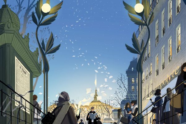 Illustration des 200 ans du Figaro